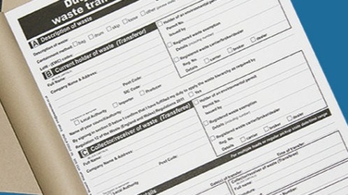 Two Part Waste Transfer Notes
